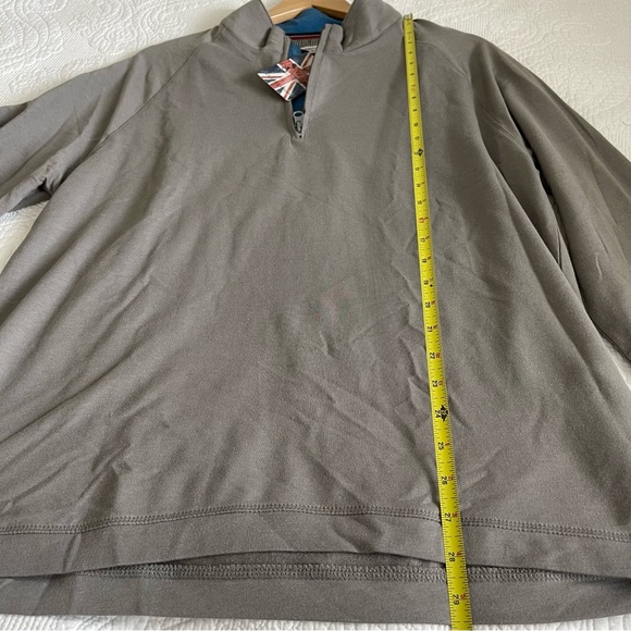 English Laundry Mockneck Half Zip Grey Sweater in Size L - Picture 13 of 13
